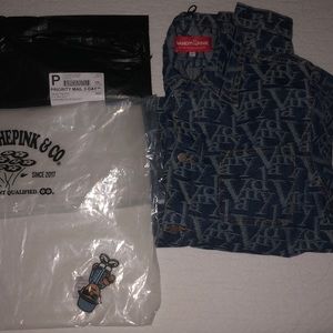 Vandy the Pink Jacquard Denim Jacket